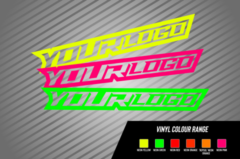 Custom Contour Cut Neon Decals - Your Own Artwork, Single Colour
