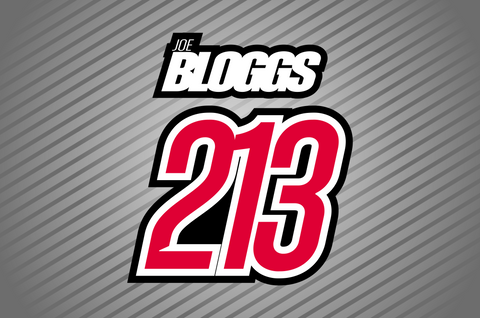 MX Jersey Iron On Name & Number - TwoOneThree Style