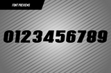 Full Colour Printed Number Decal - Twenty One Style